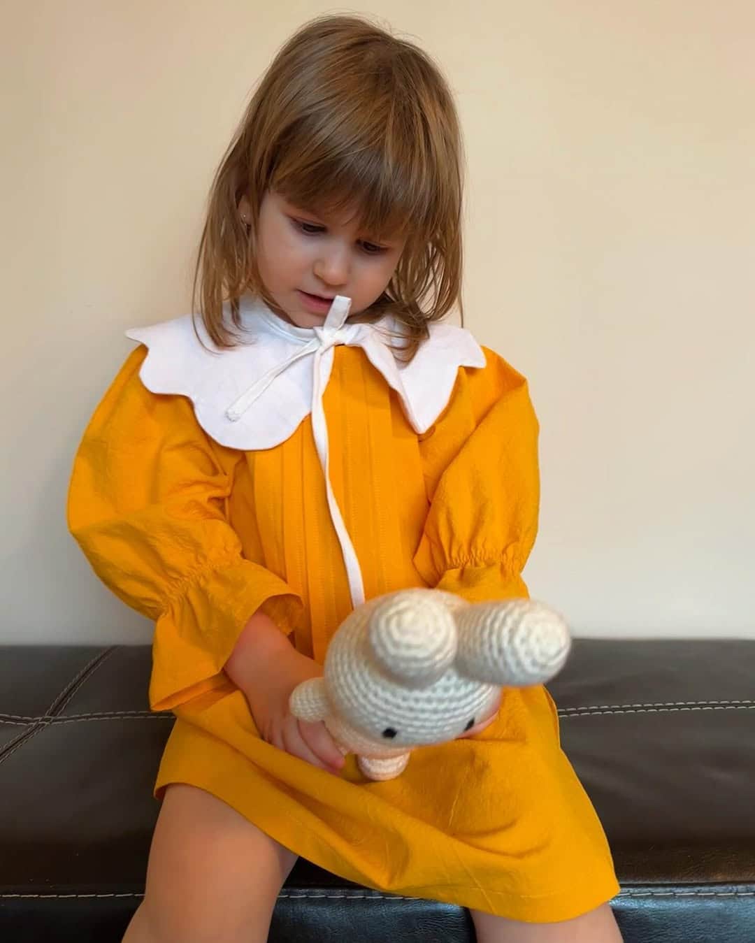 Rochiță din muselină cu guler maxi – Sunny Petal imagine 1