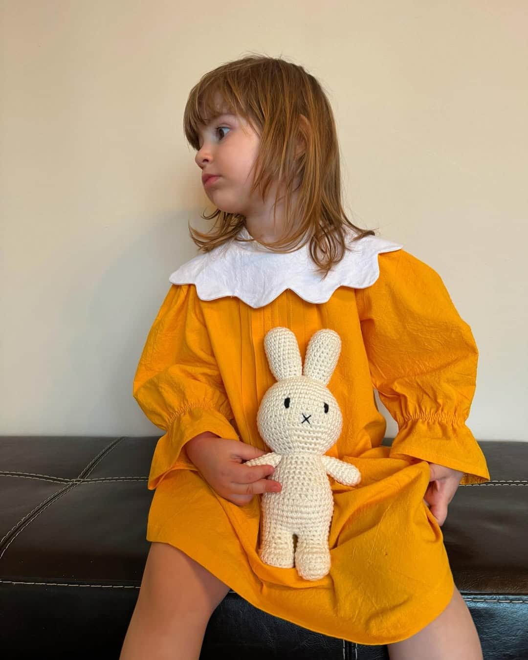 Rochiță din muselină cu guler maxi – Sunny Petal imagine 4